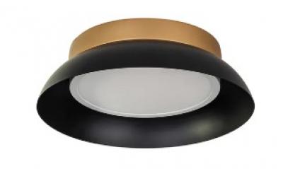 Auster Black & Gold Wide Trim to Suit 18w LED Ceiling Oyster